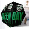 1 Stück Green Day Automatisches Öffnen/Schließen Regenschirm Faltbarer Regenschirm, Tragbarer Kompakter Reise Regenschirm, Geburtstags-/Weihnachtsgeschenk für Männer & Frauen L1110y20