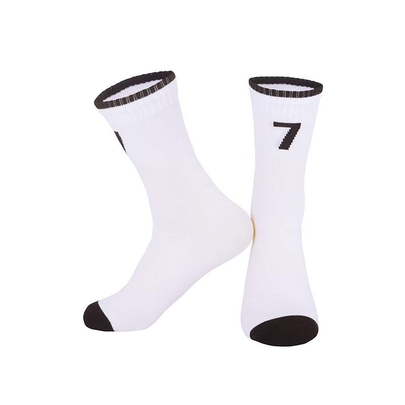 Summer Thin Children'S High-Top Basketball Socks Student Middle School Children'S Performance Star Number Socks Youth Sports Socks