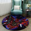 Mobile Suit Gundam cartoon round rug can be used to decorate living rooms, bedrooms, sofas, and game rooms; non-slip rug.66