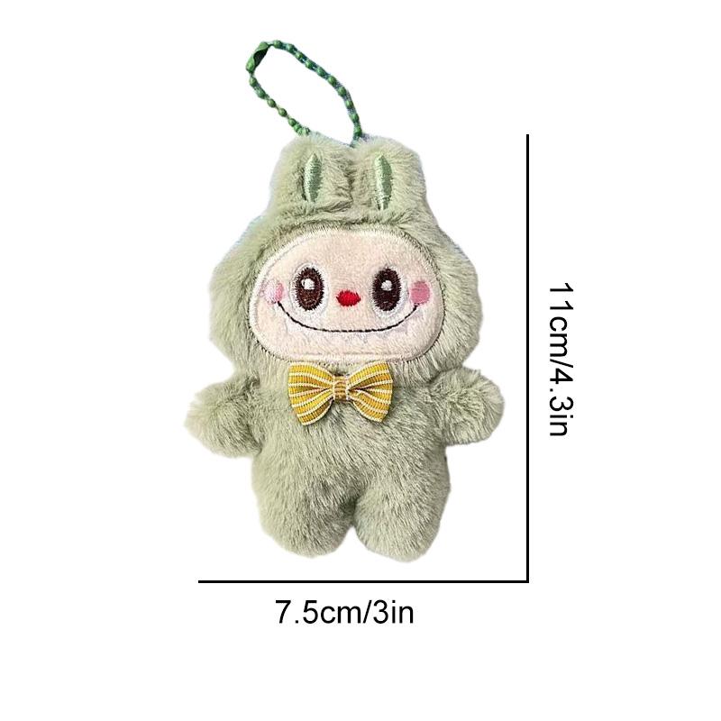 1PC Trendy Doll Cute Cartoon Rabbit Backpack Pendant Key Ring Holiday Gift Bag Pendant Plush Doll Keychain