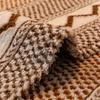 Coral Fleece Sofa Cushion One-Piece Non-Slip Washable Seat Pad Leather Couch Premium Striped Sofa Cover Cushion Sofa Armrest