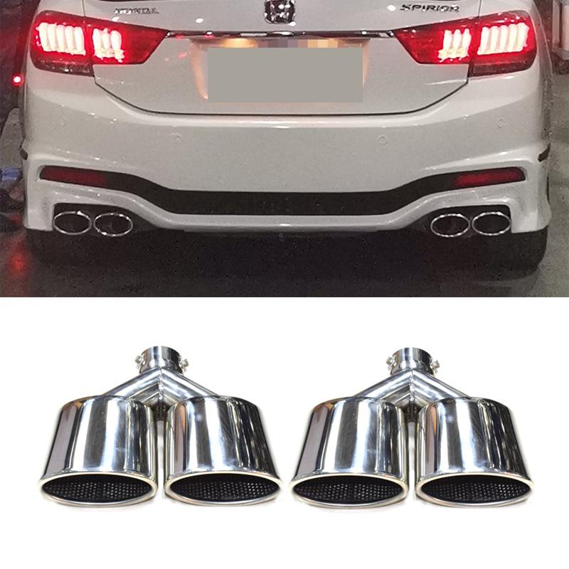 Capăt de evacuare universal din oțel inoxidabil cu ieșire dublă pentru modificarea Honda Spirior/Mercedes