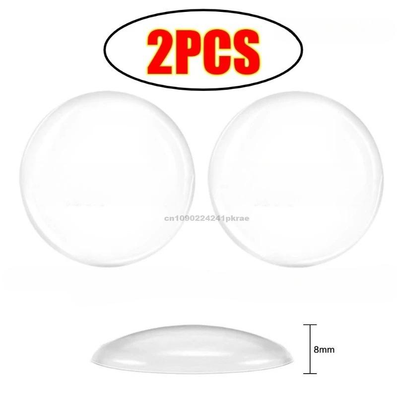 Door Knob Wall Shield Clear Soft Rubber Door Stopper Door Handle Bumper Mute Stickers Wall Protector Muffler Pad Protective Plug