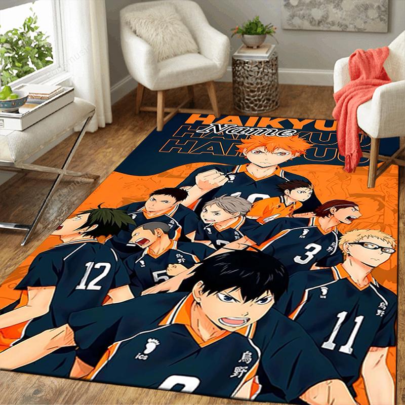 Custom 1Pc Haikyuu Name Artwork Rug Office Carpet Indoor Outdoor Entrance Doormat Nonslip Soft And Comfortable Living Room D2915102