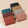 Modische Damen Kurze Geldbörsen 2023 Neu PU Leder Kleines Schloss Weibliche Geldbörsen Kartenhalter Hohe Qualität Geldbörse Geldbeutel Clutch