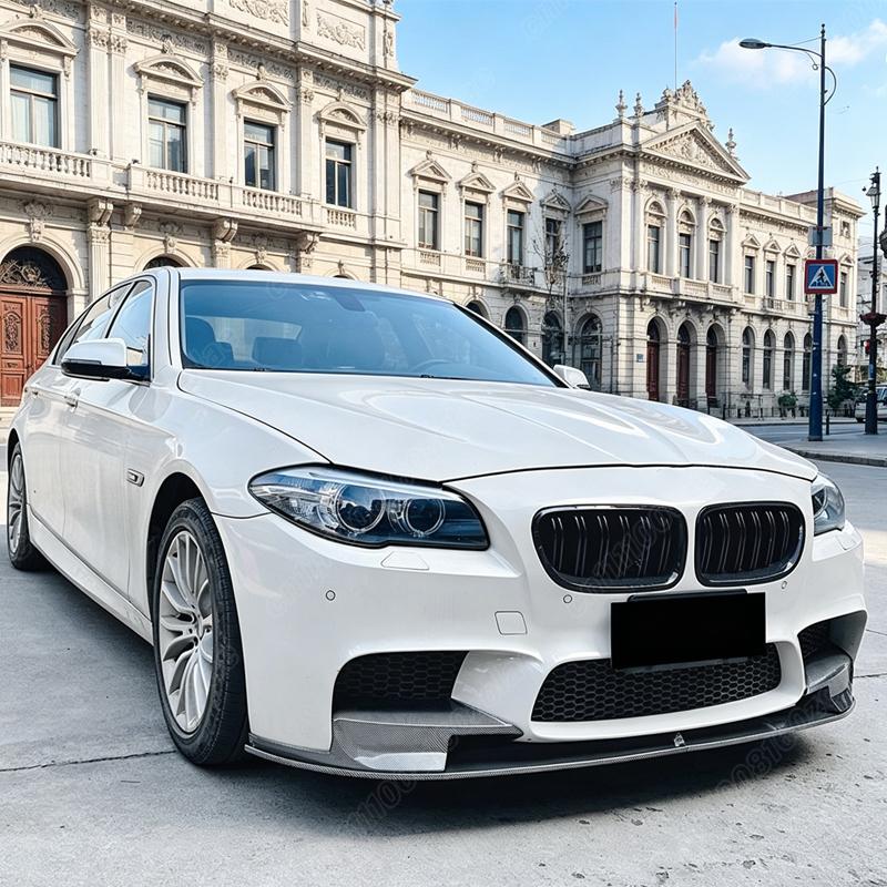 Para BMW F10 F11 M5 2011 2012 2013 2014 2015 2016 2017 Alerón de Labio de Parachoques Delantero de Automóvil Hoja Ala Trasera Spoiler de Mentón Delantero Kit de Carrocería