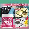 Ouhoe Versatile Multi-purpose Cleaning Paste With Gentle Formula For Kitchen Grease Removal In 100g Pink Bucket