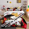 Romantic King and Queen Playing Cards Print Bedding Set 1 Duvet Cover 2 Pillowcases for Adult and Children Luxury Gift