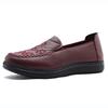 New style ladies loafers, simple and classic mom shoes, ladies leather flat shoes, anti-slip and comfortable soft materials