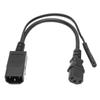IEC320 C14 Male To C13 C7 Female Power Cord Waterproof IEC320 Power Cable for Projectors 100‑250V