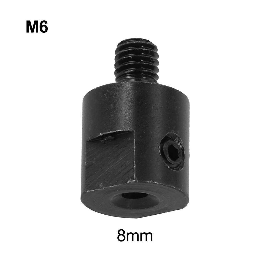 Adjustable M6 6mm Axle Motor Shaft Coupler Sleeve Saw Blade Coupling Adapter