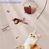 Electric Simulated Bird Cat Plush Toy Feather Interactive Squeaky Kitten Toy Catnip Rechargeable Bird Bite-resistant Cat Toy