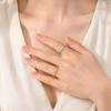Korean Retro Geometric Raised Ring for Women, Stylish Versatile Non-fading Index Finger Accessory