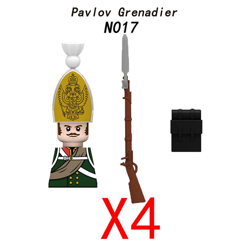 Military Medieval Building Blocks Napoleonic Wars Castle Knight Soldier Figures Weapons Guns British French Army Infantry MOC