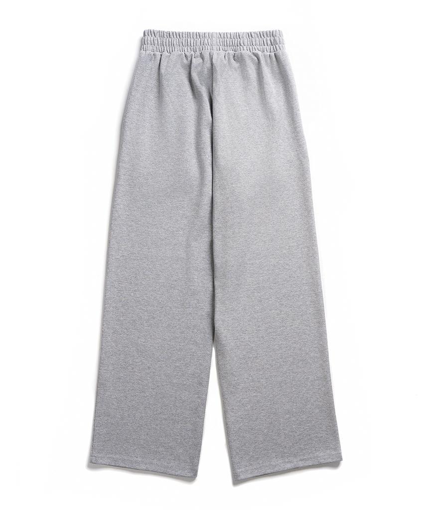 GAKKAI UNIONS [Select Summer, Brushed, Or All-Season Fabric] Single-Pleat Wide Sweatpants Gray