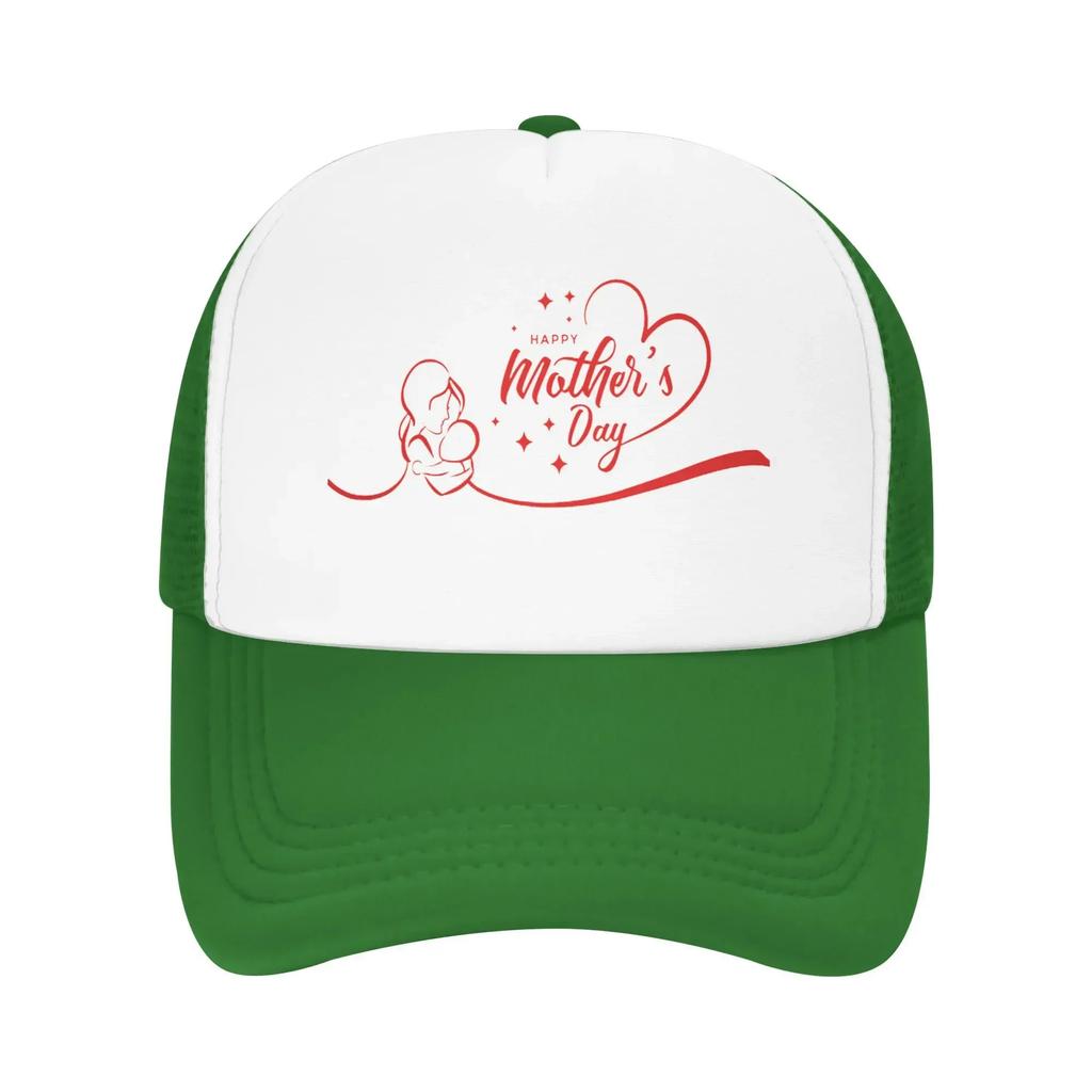 Mom Hug Happy Mother's Day Mama Travel Mesh Baseball Caps For Womens  High-end Female Beach Bucket Hat Trucker Cap