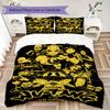 WU TANG Pattern Bedding uilt Set uilt Cover Pillowcase Home Decoration Birthday Gift (1 * duvet cover + 2 * pillowcase  without core)102