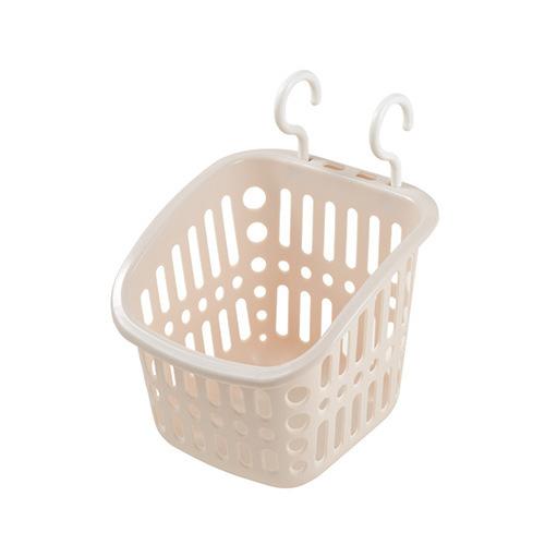 Hangable Storage Basket Bathroom Hanging Basket Household Plastic Kitchen Bathroom Bath Basket Storage Basket Wall Hanging Basket