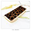 Genuine Leather Round Pencil Case, Slim, Compact, and Simple Design for Pens and Pencils, Cowhide Leather with a Dalmatian-like Design, White