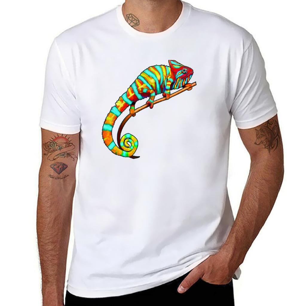 Colorful Chameleon Love - Rainbow Lizard T-Shirt customs vintage clothes cute clothes graphics funny t shirts for men