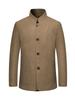 2024 Spring Men's Business Casual Stand Collar Jacket - Mid-Age Suit for Spring & Autumn
