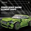 Non-Toxic 452Pcs City Sports Car Assembly Building Blocks Green Supercar Racing Vehicle Model Bricks Children Educational Toys Birthday Gifts
