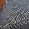 12 Pcs BBQ Skewers 20cm Duck Goose Roasting Sticks Stainless Steel Needle Kebab Kitchen Barbecue Tools