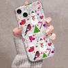 Winter Snowflakes Christmas Phone Case For iPhone 17 16 15 14 13 12 11 Pro Max 17Air Airbag Anti-fall New Year's Edition Cover