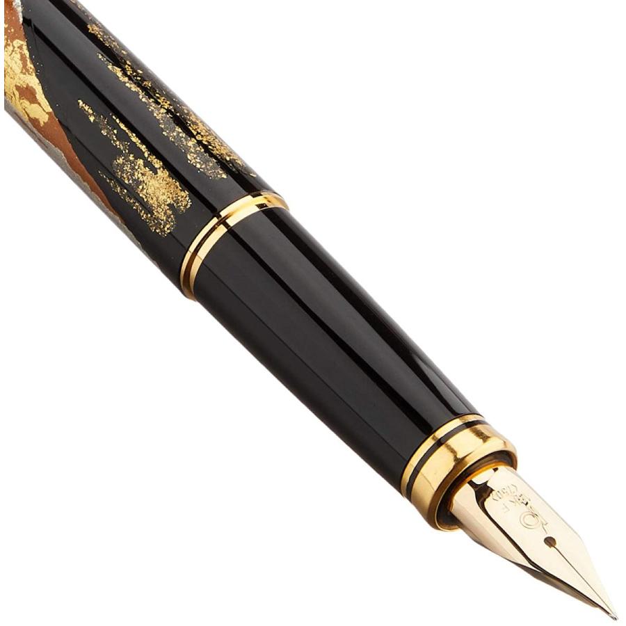 Platinum KANAZAWA-HAKU Makie Fountain Pen RED FUJI Medium Nib PTL-20000H#58-3