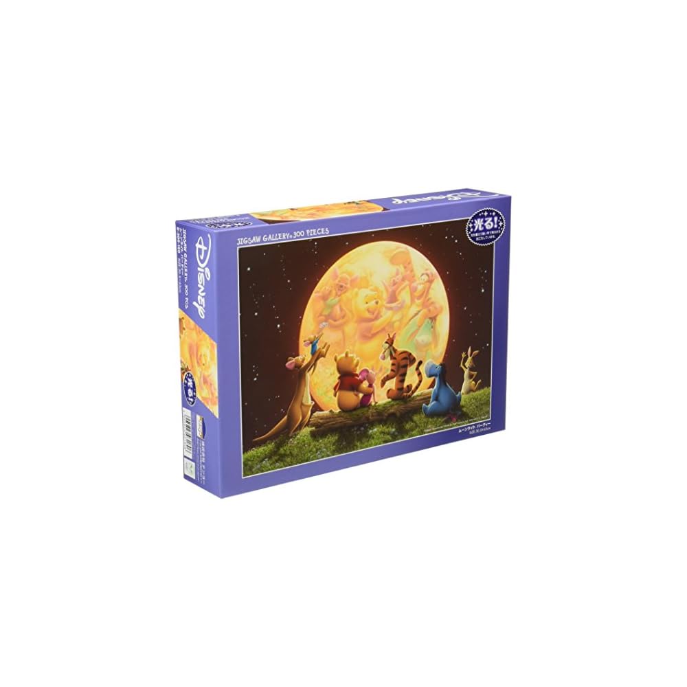 

Tenyo Disney Moonlight Party 300-Piece Glow Jigsaw Puzzle with Glue and Spatula (30.5x43cm)