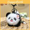 Wearing Bamboo Carrying Glasses Panda Aromatherapy Plush Keychain Bag Pendant