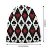 Cool Poker Bonnet Hats Hip Hop Knit Hats For Unisex Women Autumn Winter Warm Gambling Card Game Skullies Beanies Caps