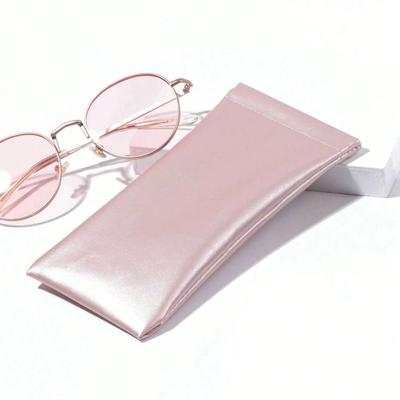 1/3pcs Leather Glasses Storage Bag Soft Pu Waterproof Sunglasses Protector Case Dazzling Colors Pouch Portable Eyeglasses Storag