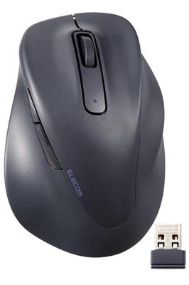Elecom EX-G Wireless Mouse, 2.4GHz, Quiet, Small Size, 5 Buttons, AskDoctors Certified, Antibacterial, Black, M-XGS30DBSKBK