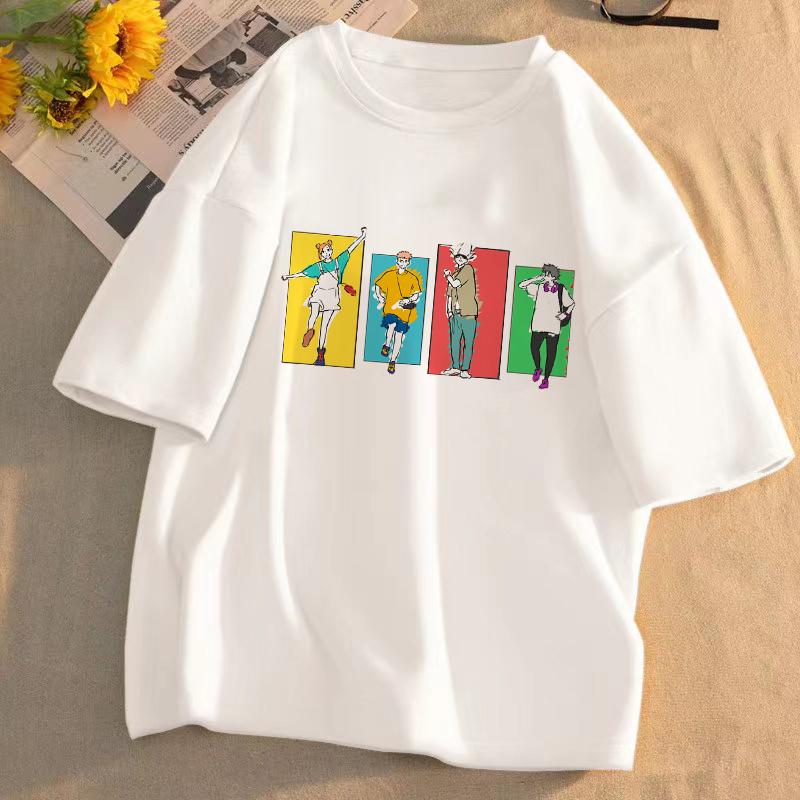 Jujutsu Kaisen Anime T-shirt Unisex Pattern T-shirt Summer Short-sleeved Casual Cute Cartoon Tops Gojo Sato Tadayoshi Streetwear
