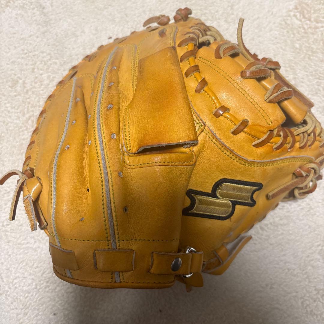 Used Hard glove SPM120 yellow ssk