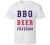 BBQ Beer Freedom T-shirt