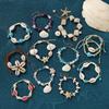 Bohemian Shell Bracelet, Starfish Bead Bracelet, Vintage Ethnic Style Bracelet Cord