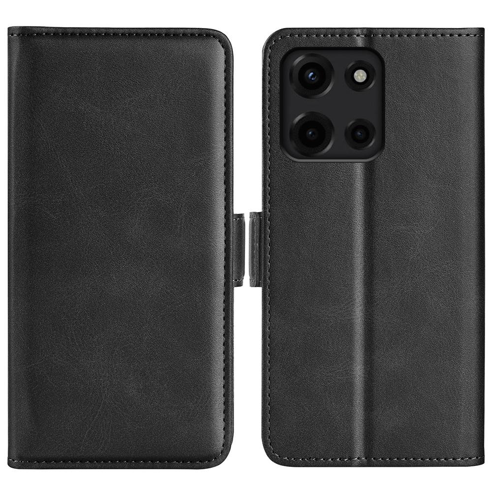 For Motorola Moto G 5G (2025) Stand Case Calf Texture Leather Wallet Phone Cover