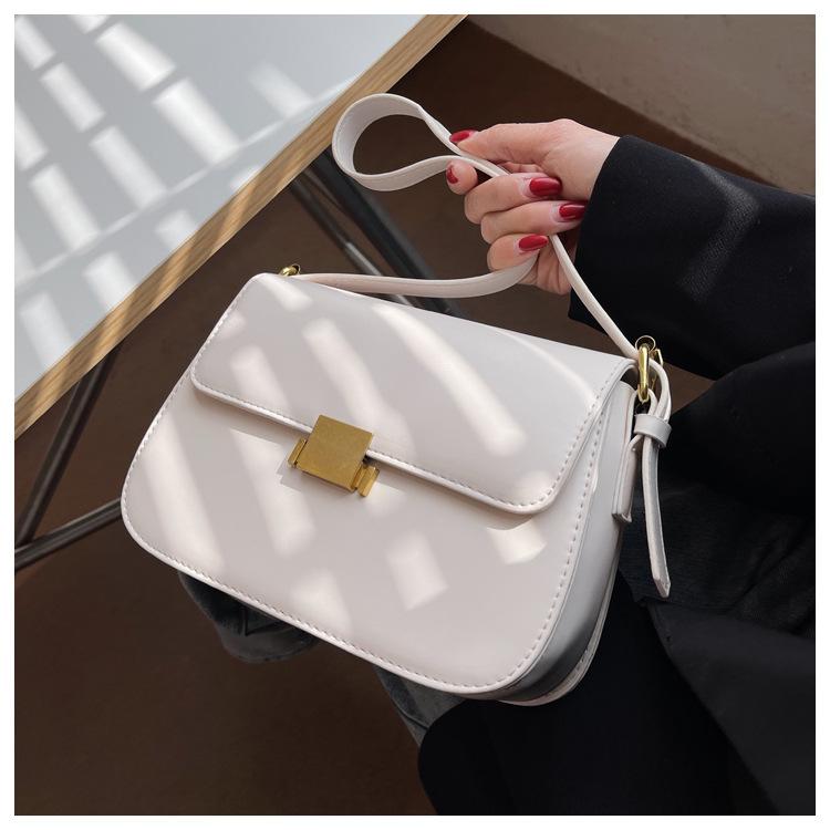 

новая ретро простая женская сумка, высококлассная, универсальная, через плечо, с косым ремнем, женская простая маленькая квадратная сумка