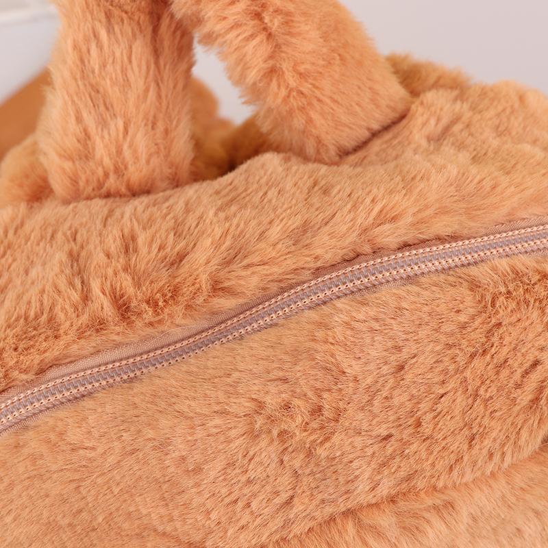 Capybara Plush Backpack Kawaii Plushie Doll Fur Bag Children'S Bag Shoulder Bag Mini Knapsack Bags Gifts For Girlfriend