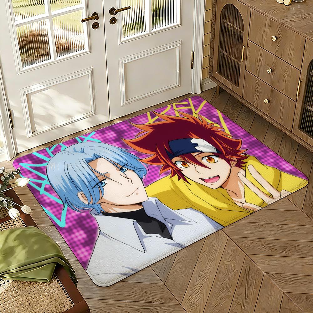 Anime Cool Boy Sk8 The Infinity Floor Mat Soft Thickened Absorbent Non-Slip Bedroom Living Room Door Mat Home Decor Flannel Rugs
