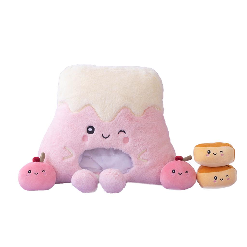 Cute Pudding Pillow, Contains 4 Small Pudding Dolls