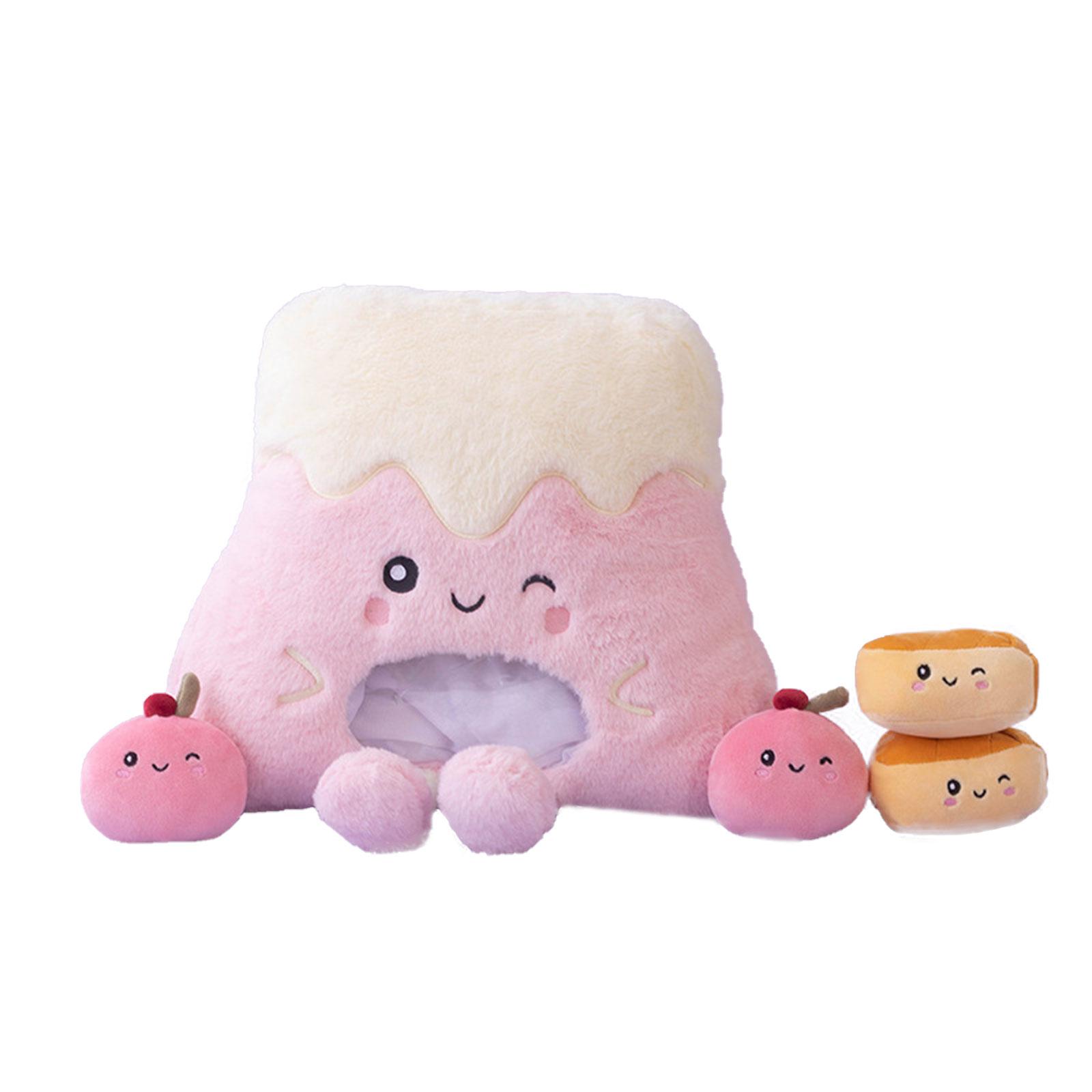 

Милая подушка-пудинг, содержит 4 маленькие куклы-пудинги One Size розовый