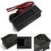 Uhr Auto Voltmeter LED Digitalanzeige PP DC 5-27V Innen 1 pcs Rot 12V