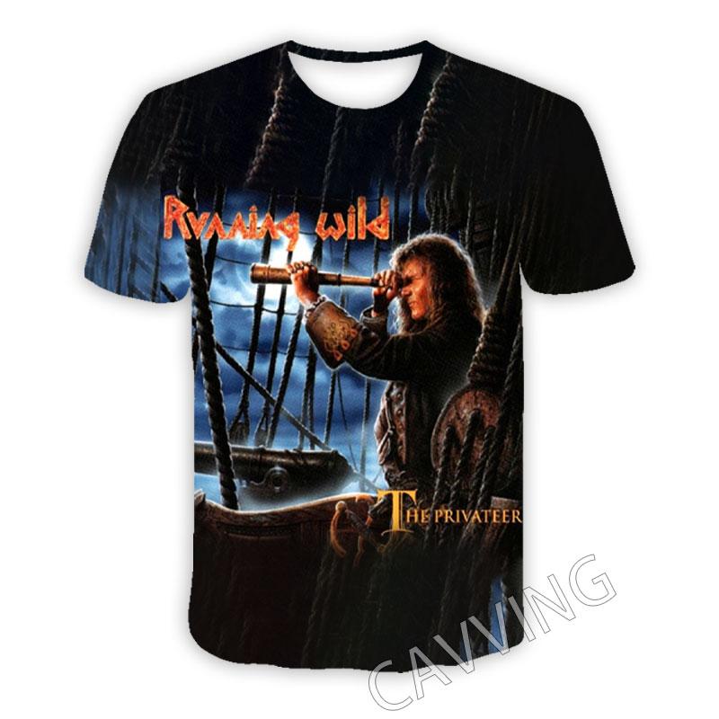 New Fashion Women/Men's 3D Print Running Wild Rock Casual T-shirts Hip Hop Tshirts Harajuku Styles Tops Clothing