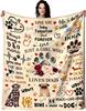Dog Gifts Blanket for Pet Owners, Lovers, Adults, Women, Girls - Cute Puppies Throw for Christmas, Thanksgiving - 60"X50"