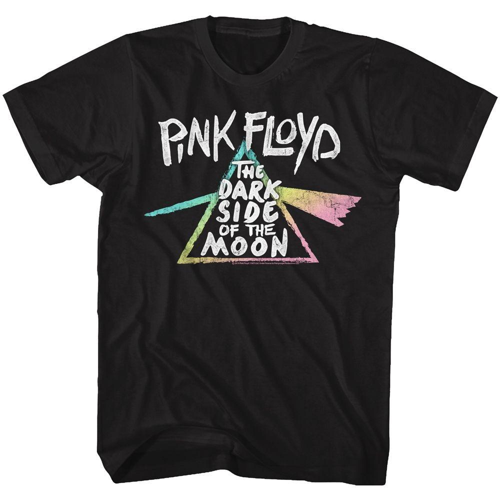 Pink Floyd Dark Side of the Moon Gradient Black Music Band T-shirt Tops Tees Men's Women's Unisex