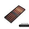 Zuozhixun Red Sandalwood Chopsticks Set with Black Gift Box