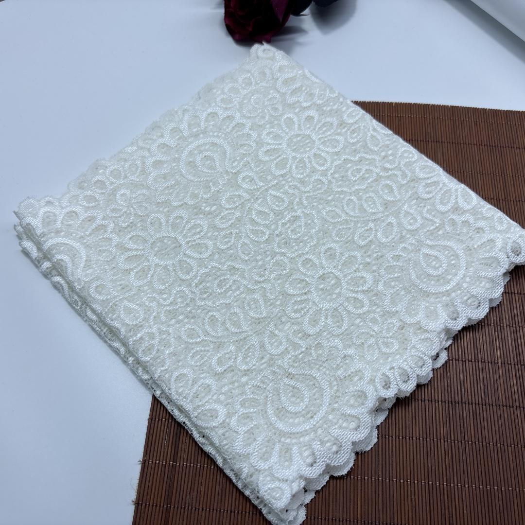 

(2 цвета) Кружевная отделка из спандекса шириной 21 см, кружево из эластичной ткани для шитья своими руками для нижнего белья, бюстгальтеров, платьев, одежды, домашнего декора, рукоделия 2 meters x 21 cm белый